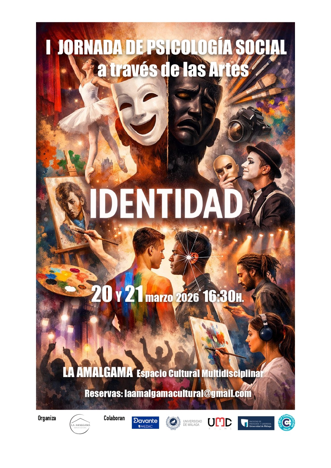 Cartel I Jornada de Psicología Social a través de las Artes – IDENTIDAD