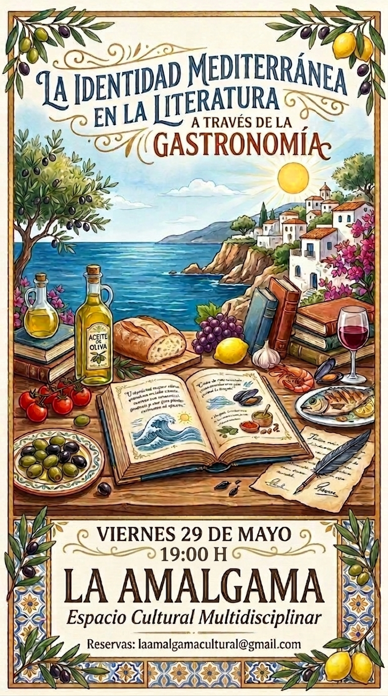 Cartel Jornada de Lecturas Mediterráneas en torno a la Gastronomía
