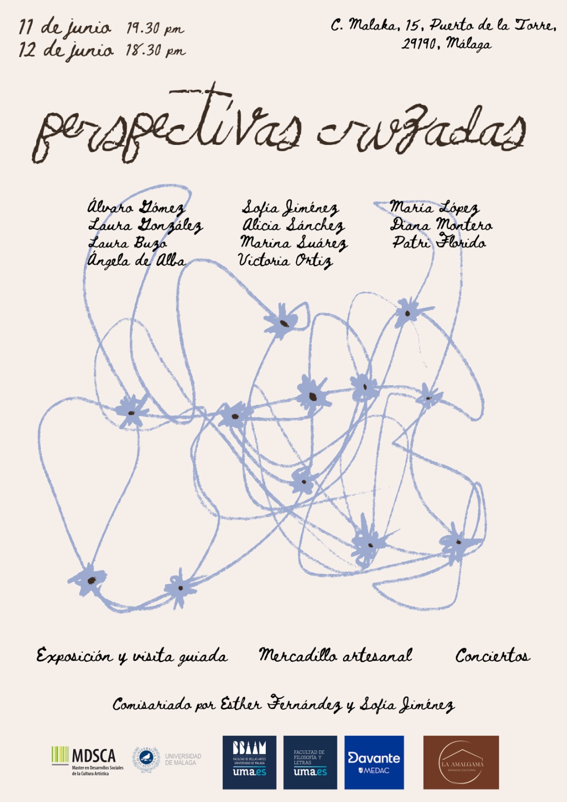 Cartel V Encuentro de Artistas Emergentes – Perspectivas Cruzadas